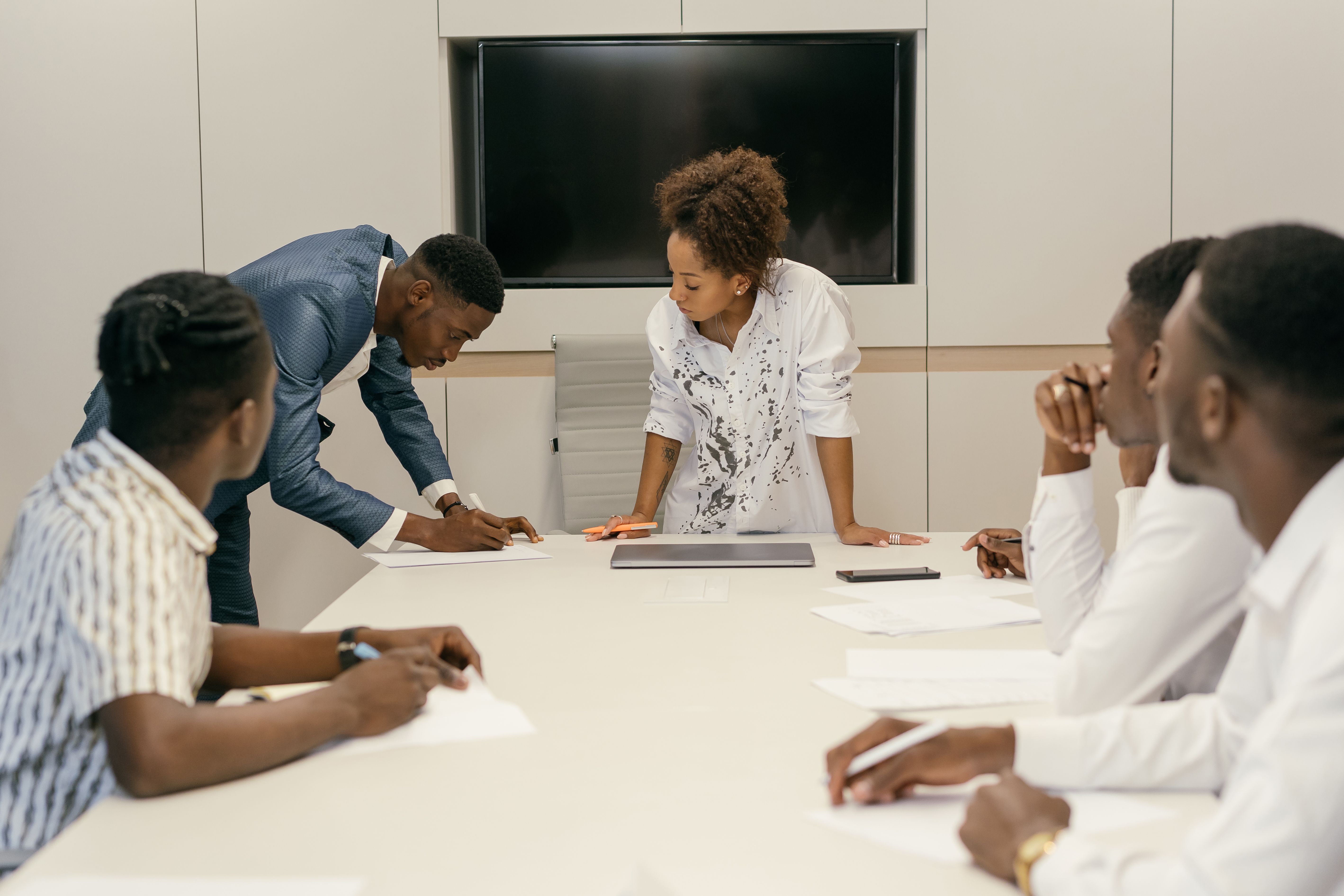 H.A.G team in a strategy session